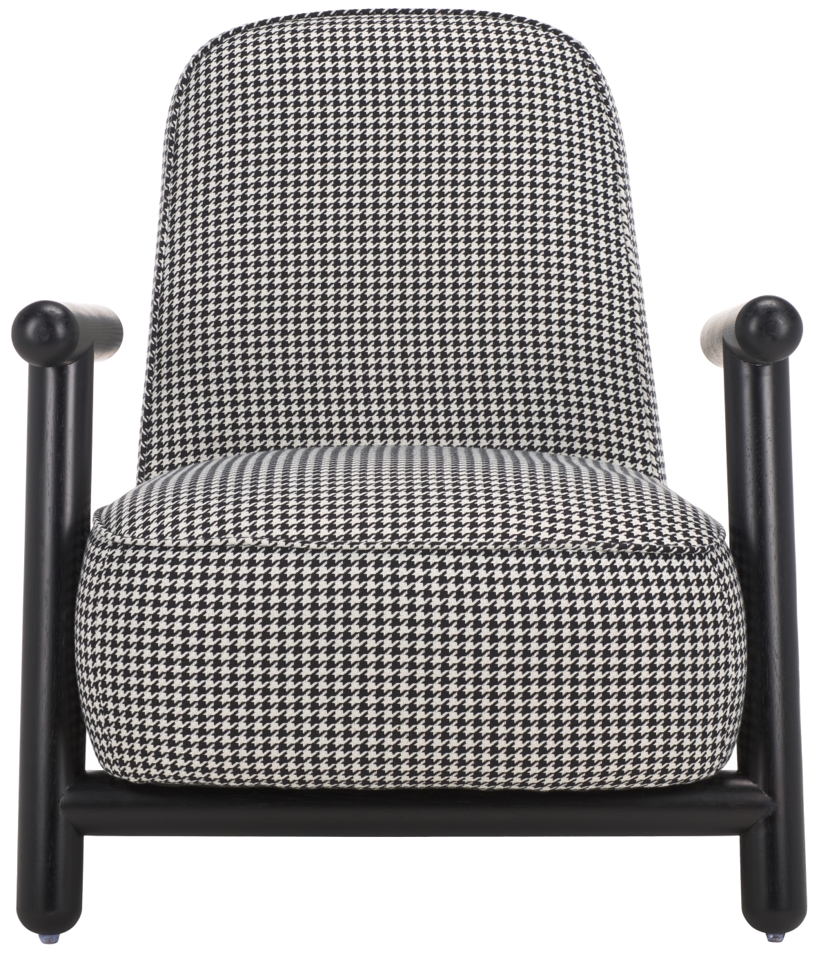 Sein Accent Chair - Black Houndstooth / Black - Safavieh - Image 0