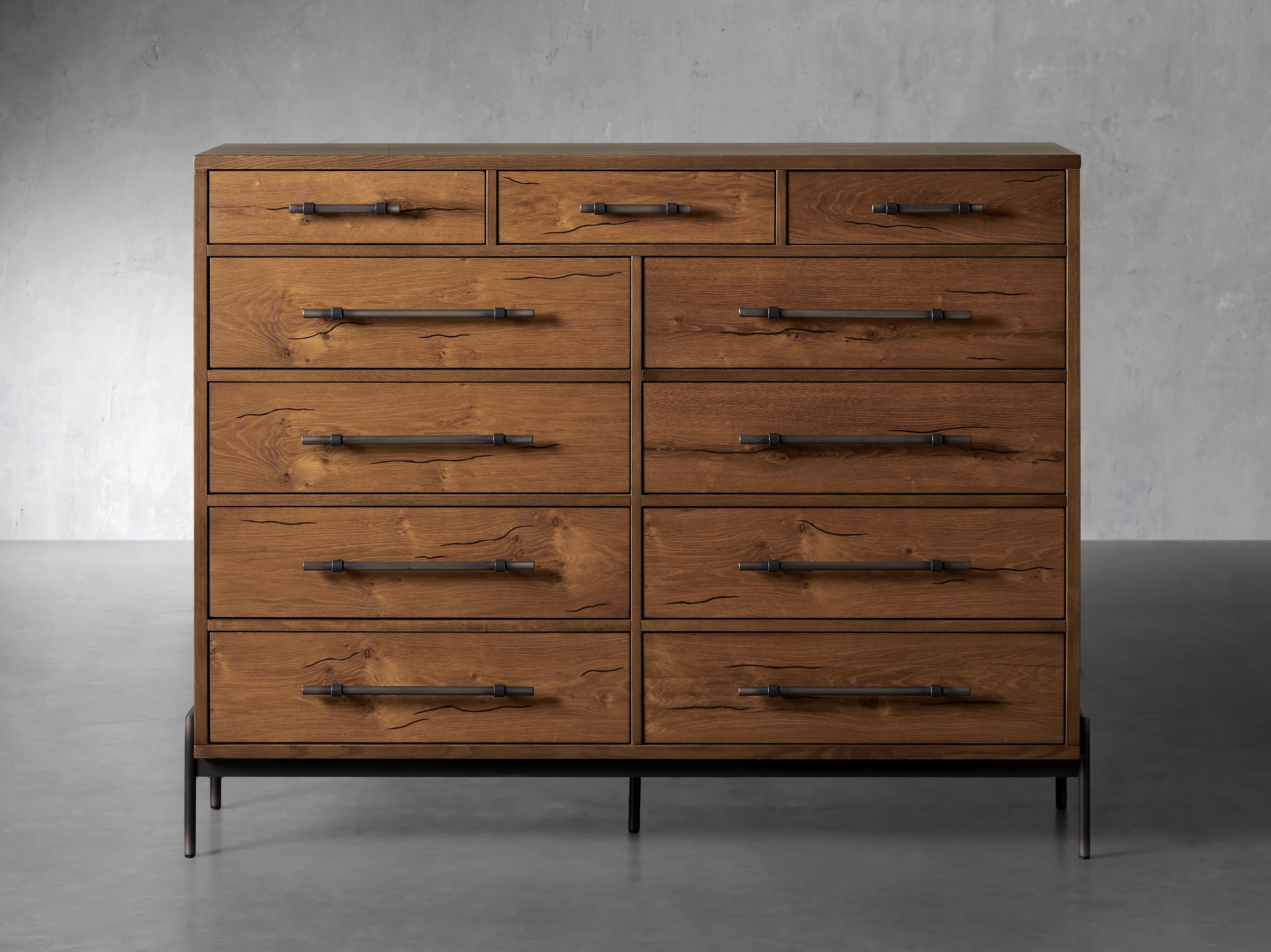 Sullivan Eleven-Drawer Dresser in Wood Brown  Northman Oak - Image 0