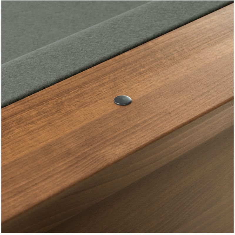 Grey and Walnut Pool Table with Wall Rack and Accessories - Image 8