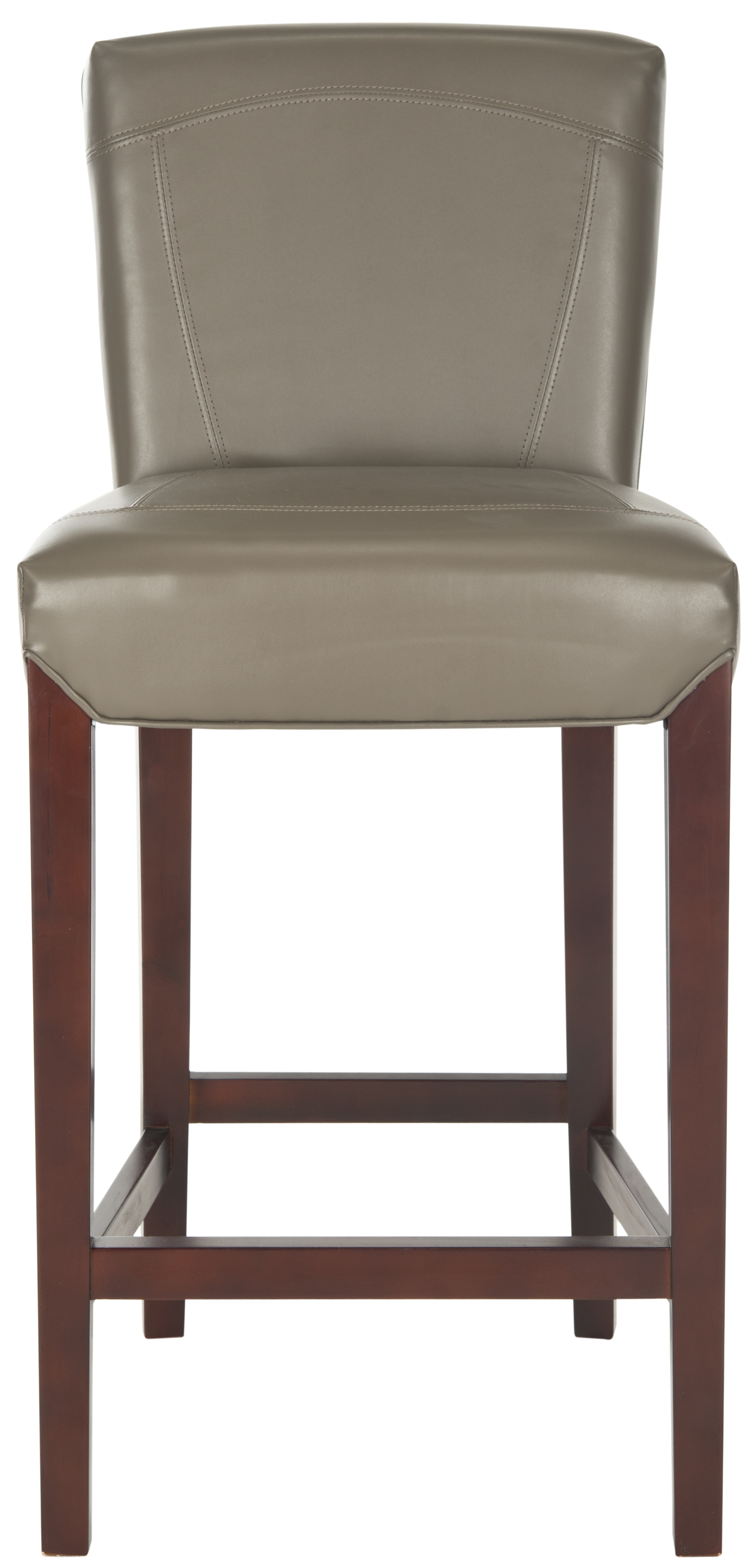 Ken Bar Stool - Clay/Cherry Mahogany - Safavieh - Image 0
