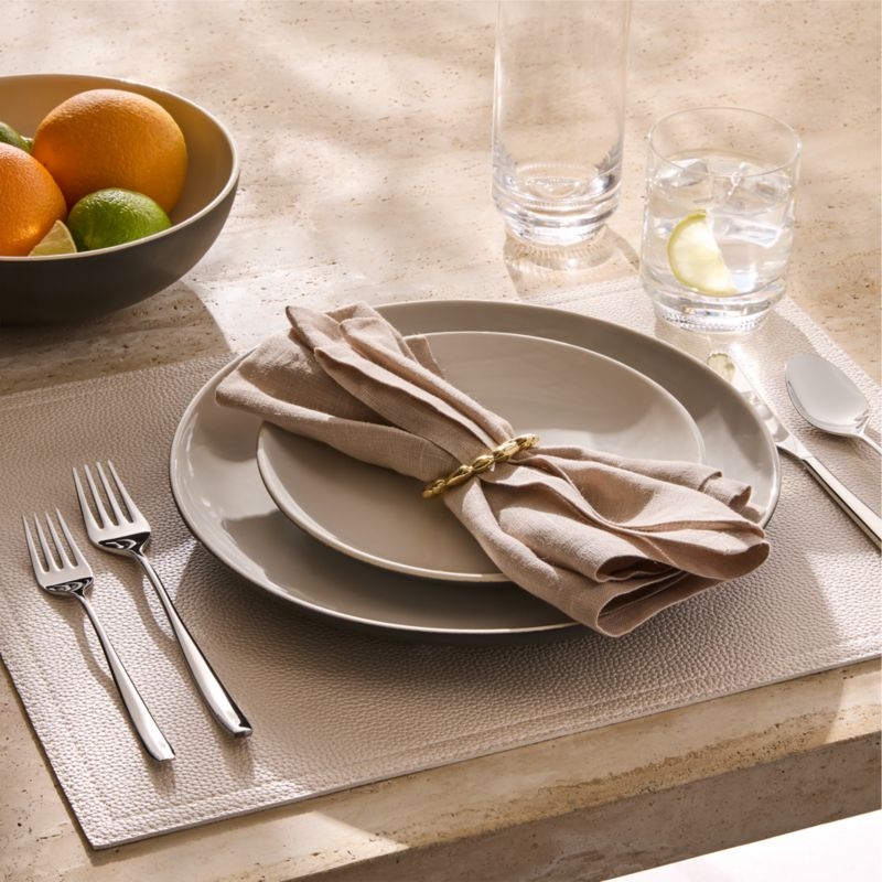 Barchan Black and Warm White Stoneware Dinner Plate by Kravitz Design - Image 3