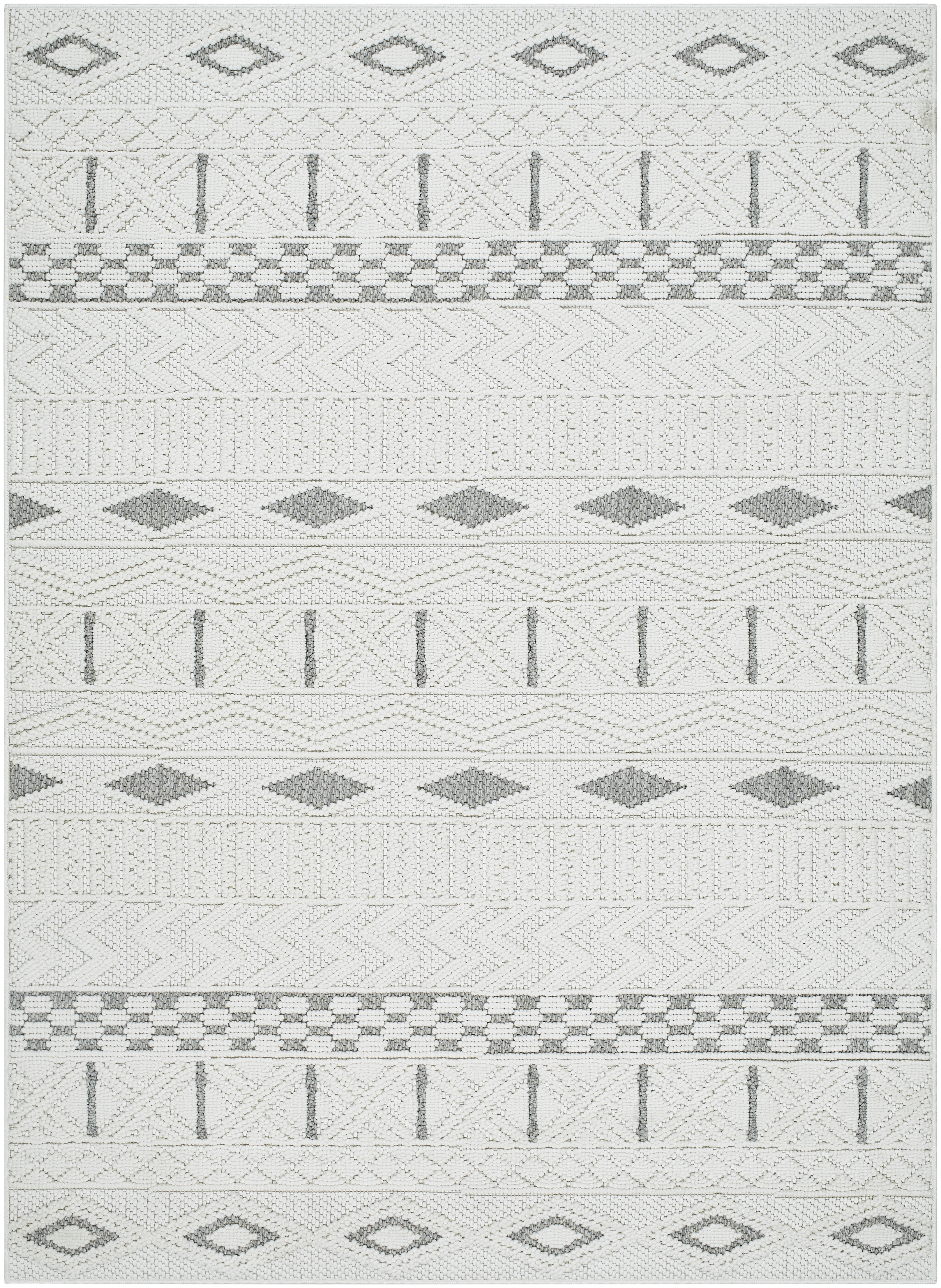 Bouclair Gray Indoor 5'3" x 7' Machine Woven Rug - Image 0