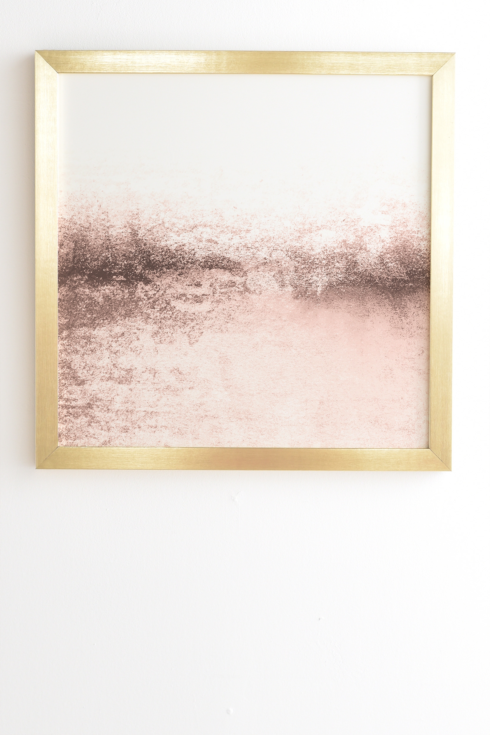 Snowdreamer Blush Light by Monika Strigel - Framed Wall Art Basic Gold 14" x 16.5" - Image 1