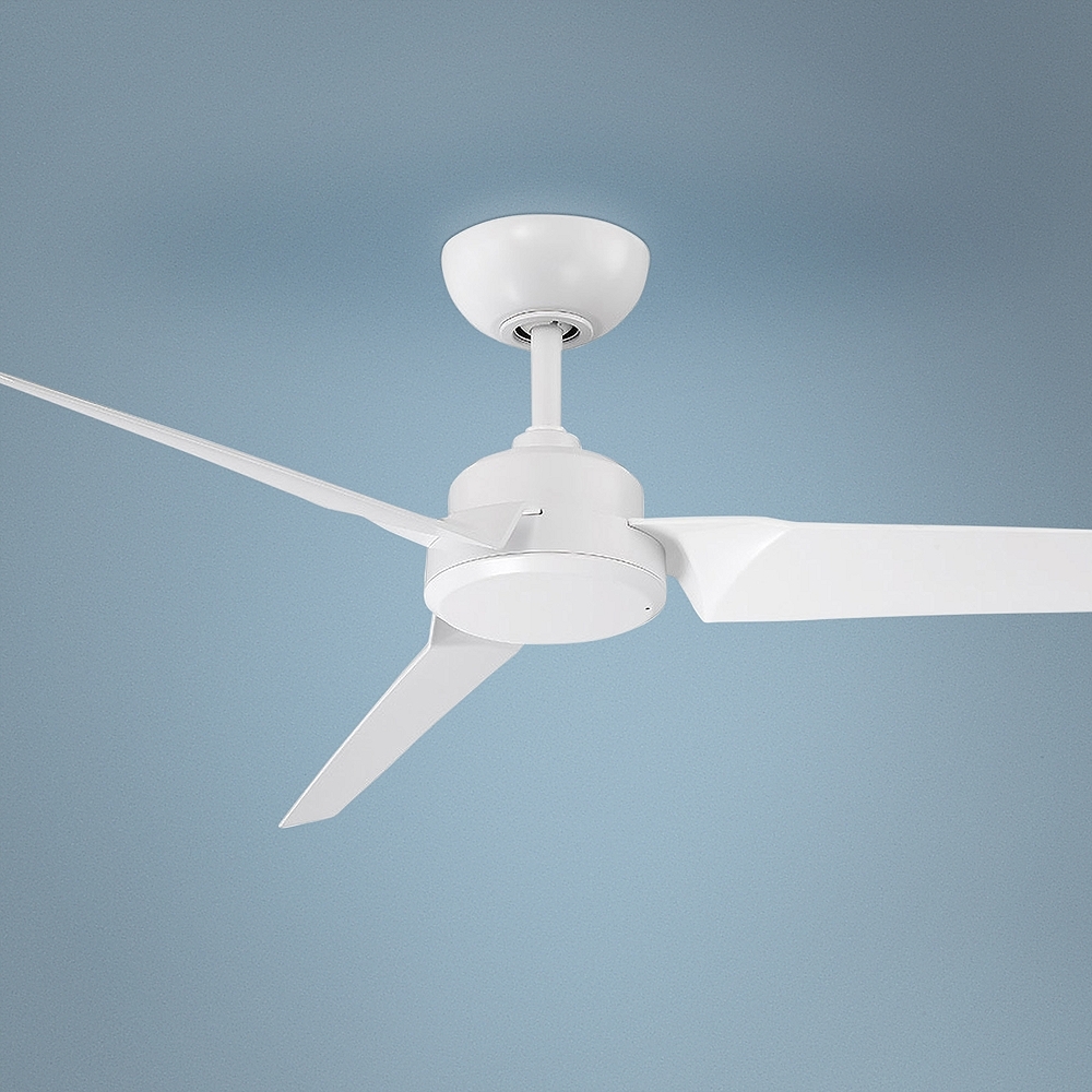 52" Modern Forms Roboto Matte White Wet Rated Ceiling Fan - Style # 70N18 - Image 0