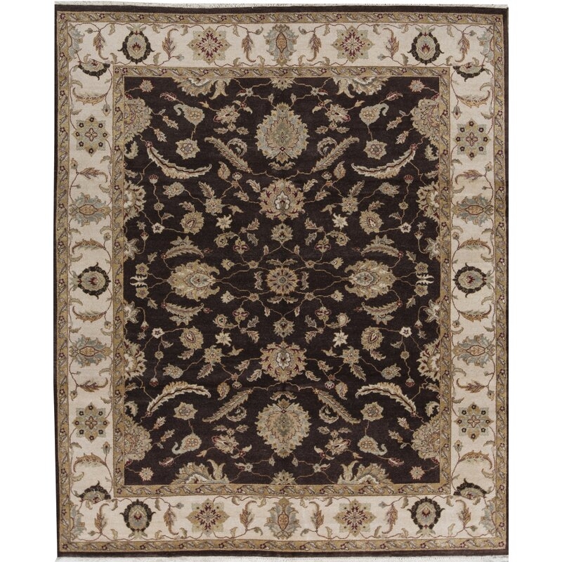 Bokara Rug Co., Inc. Hand-Knotted High-Quality Brown and Beige Area Rug - Image 0