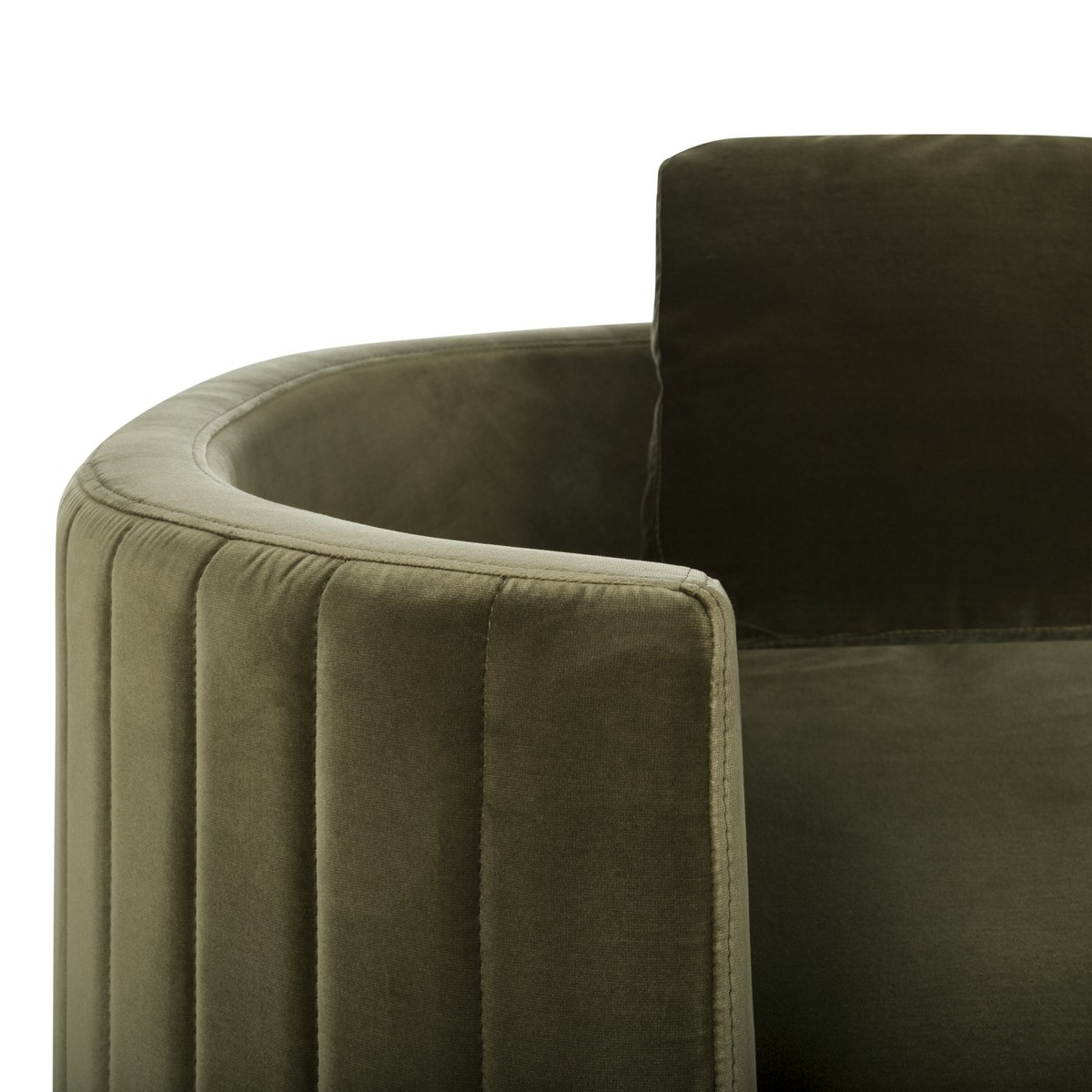 Winford Velvet Sofa - Giotto Dark Olive Green - Arlo Home - Image 7