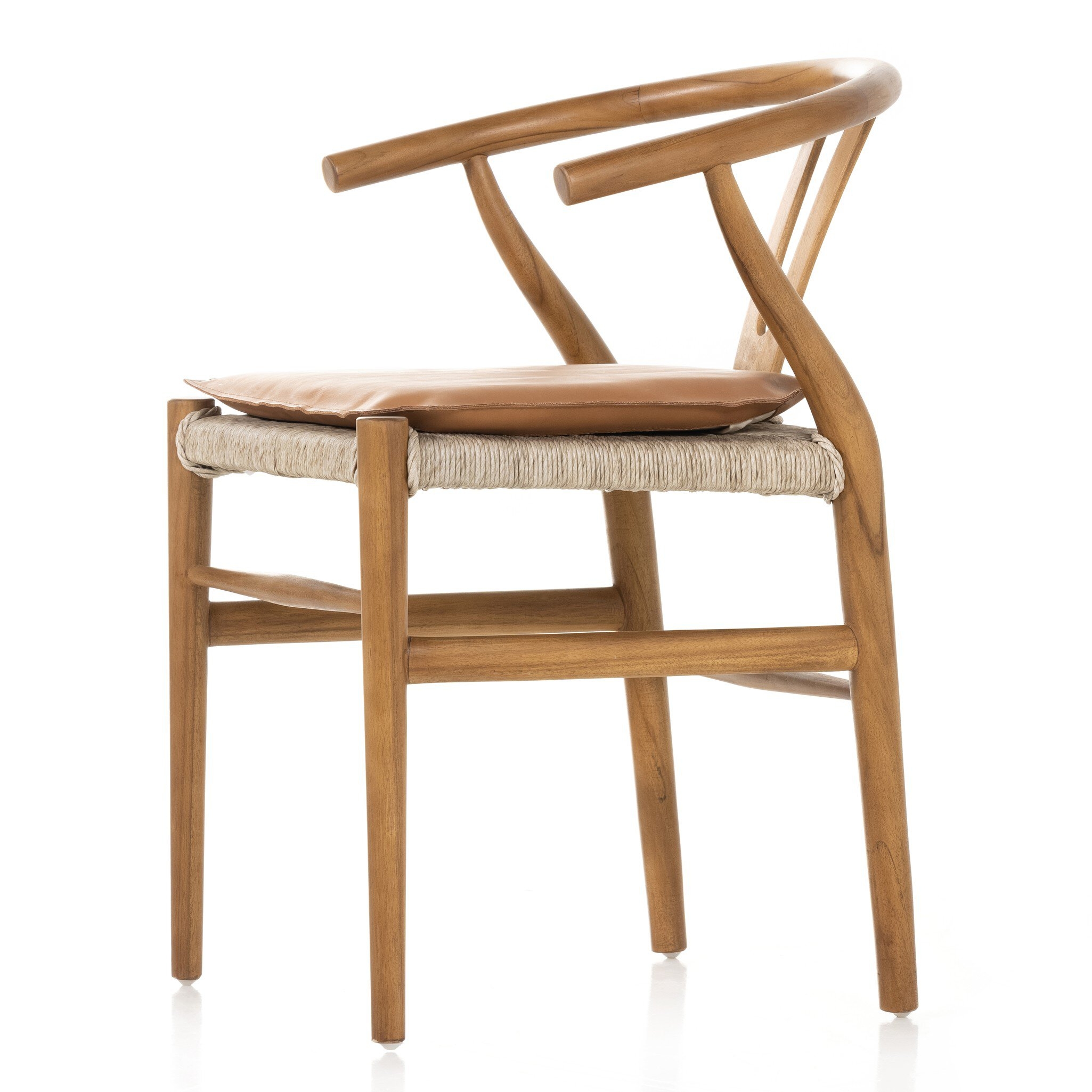 Muestra Dining Chair W/ Cushion - Whiskey Saddle - Image 1