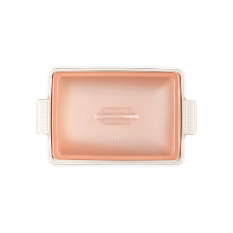 Le Creuset ® Heritage Peche Rectangular Casserole Dish with Lid - Image 3