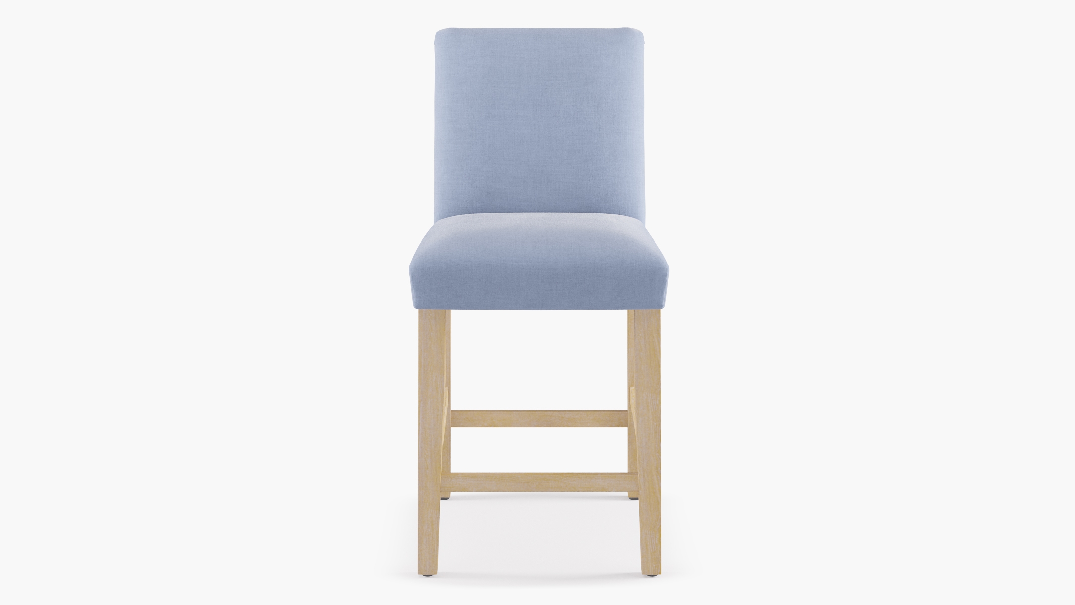Classic Dining Counter Stool, Denim Everyday Linen, Natural - Image 0