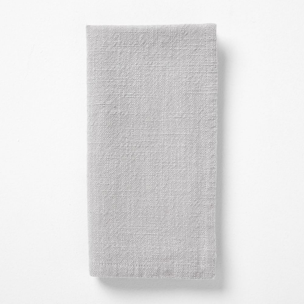 Textured Cotton Napkins, Set of 4, Platinum - Image 0