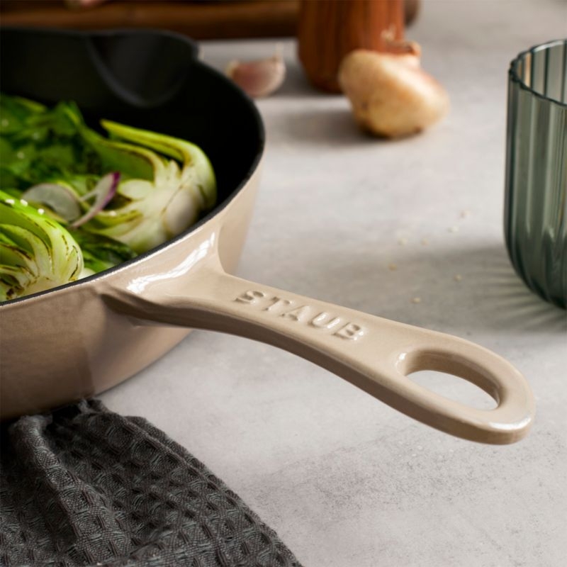 Staub ®  11" Sesame Enameled Cast Iron Traditional Deep Skillet - Image 1
