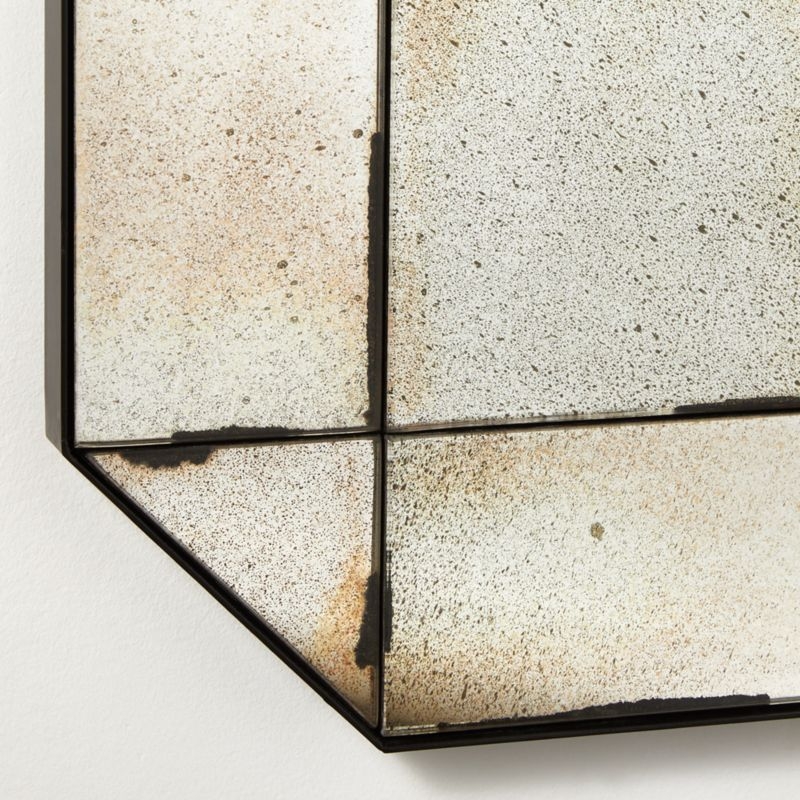 Sureau Antiqued Black Rectangular Wall Mirror 24x48 - Image 3