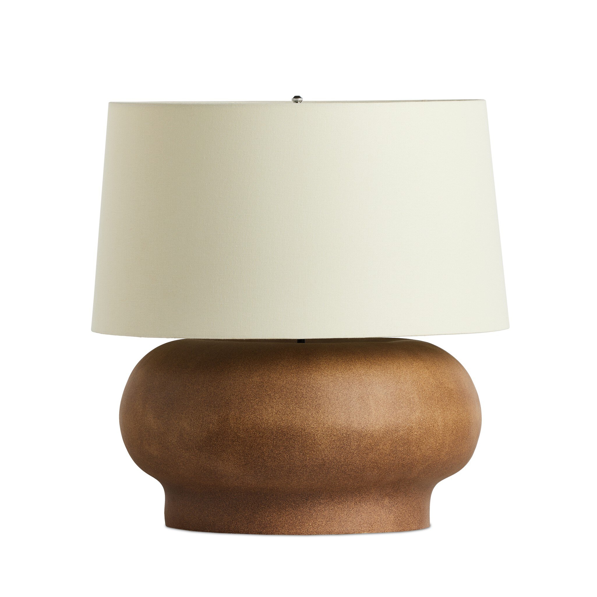 Kragen Table Lamp - Dark Sand Porcelain Ceramic - Image 0