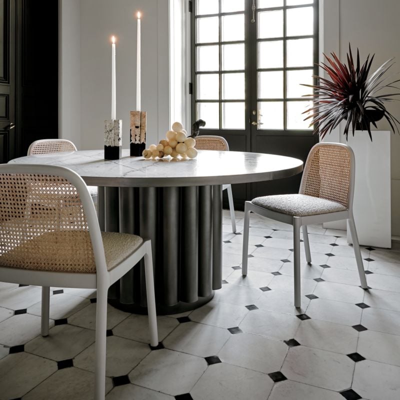 Cypher White Marble DIning Table - Image 1