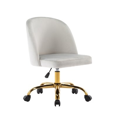 Eneas Velvet Task Chair - Image 0