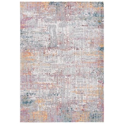 Wasdale Abstract Gray/Rust Area Rug - Image 0