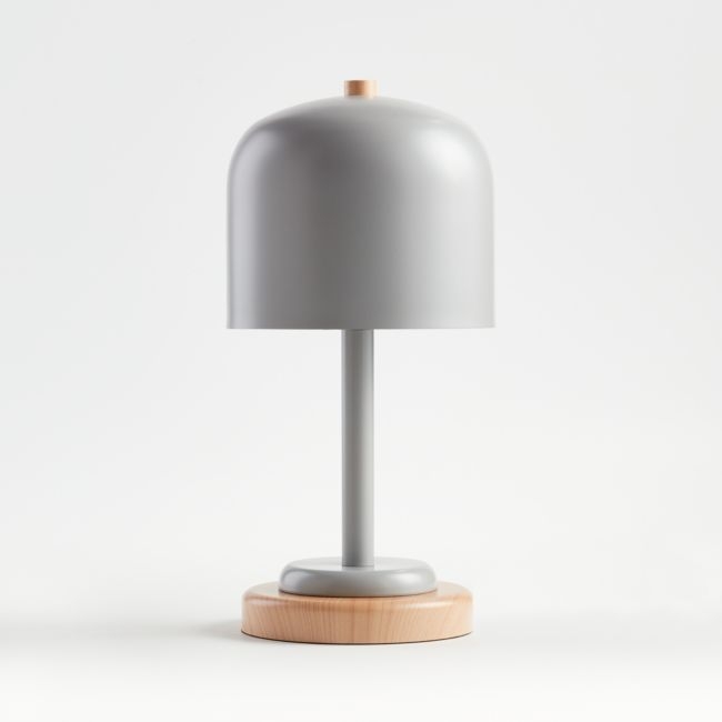 Grey Modern Dome Touch Table Lamp - Image 0