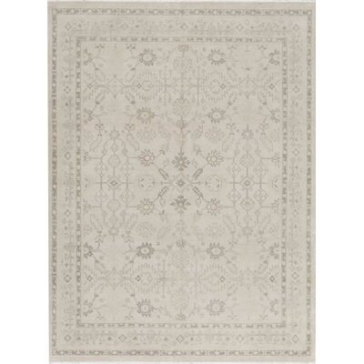 One-of-a-Kind Ziegler Hand-Knotted Gray 7'8" x 10'2" Wool Area Rug - Image 0