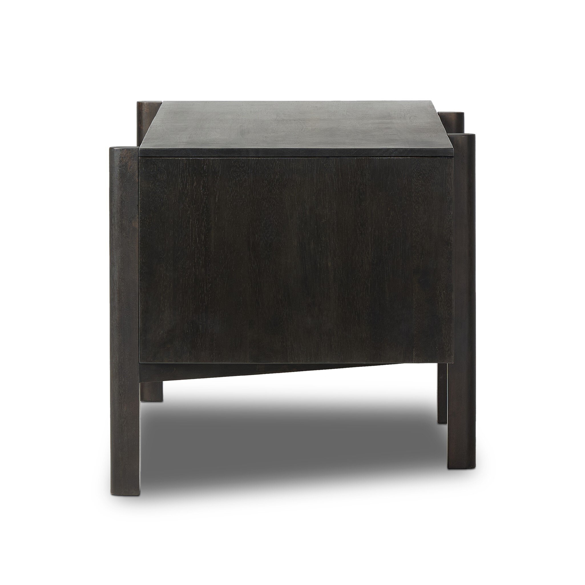 Reza Desk - Worn Black Parawood - Image 2