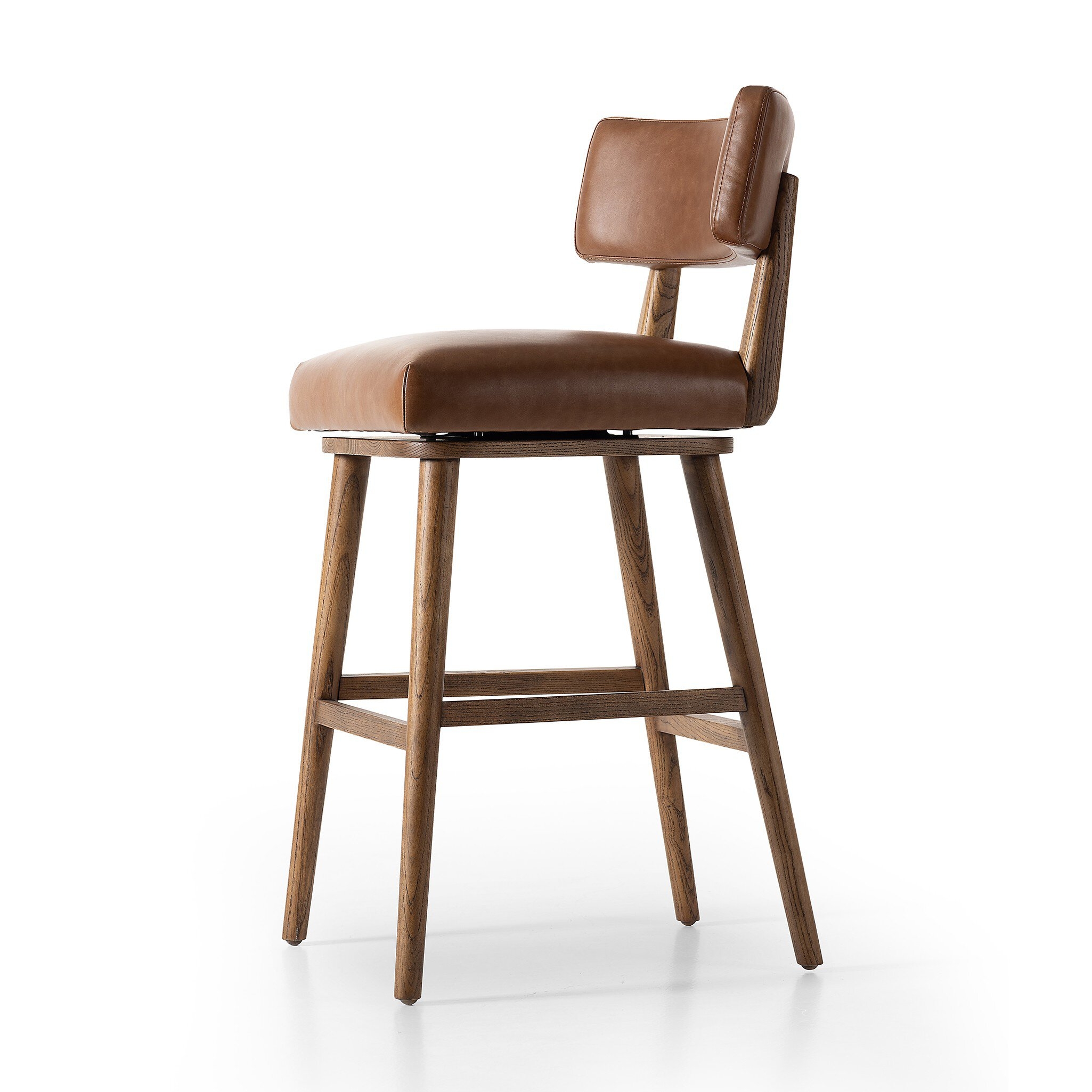 Cardell Swivel Bar + Counter Stool - Sonoma Chestnut - Image 5