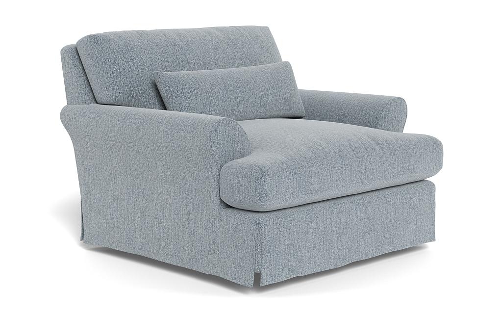 Maxwell Slipcovered Swivel Chair by Apartment Therapy - Image 1