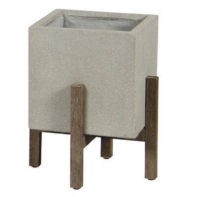 Cambie 14" Wide Square Standing Pot - Image 0