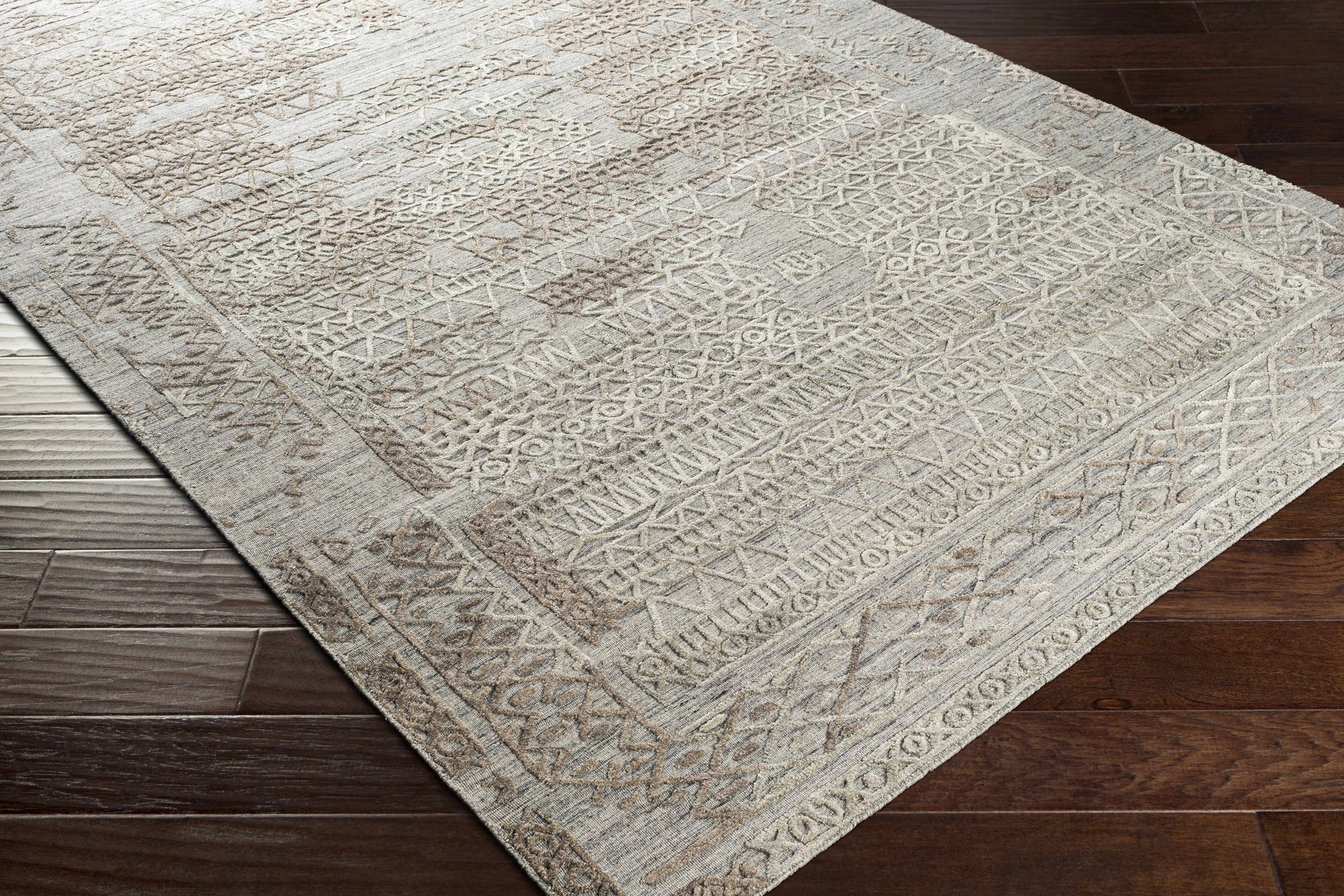 Makalu Beige Indoor 6' x 9' Handmade Rug - Image 4