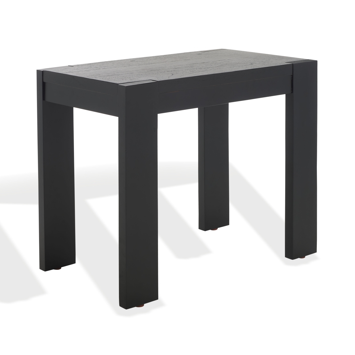 Nikole Rectangle Wood Accent Table - Black - Image 4