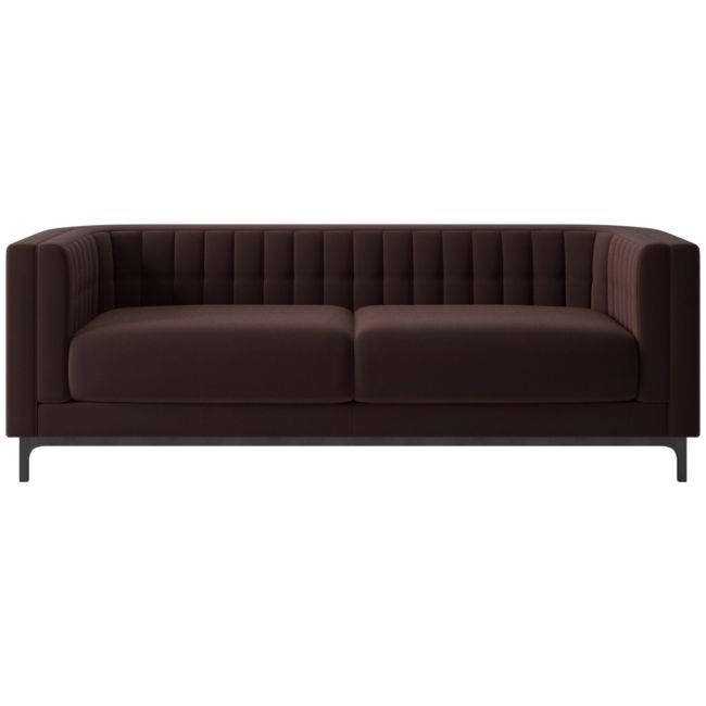 Ambroise 80" Luca Espresso Sofa - Image 0