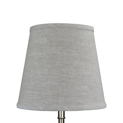8.75" H X 10" W Empire Lamp Shade - (Spider Attachment) In Designer Linen Oatmeal - Image 0