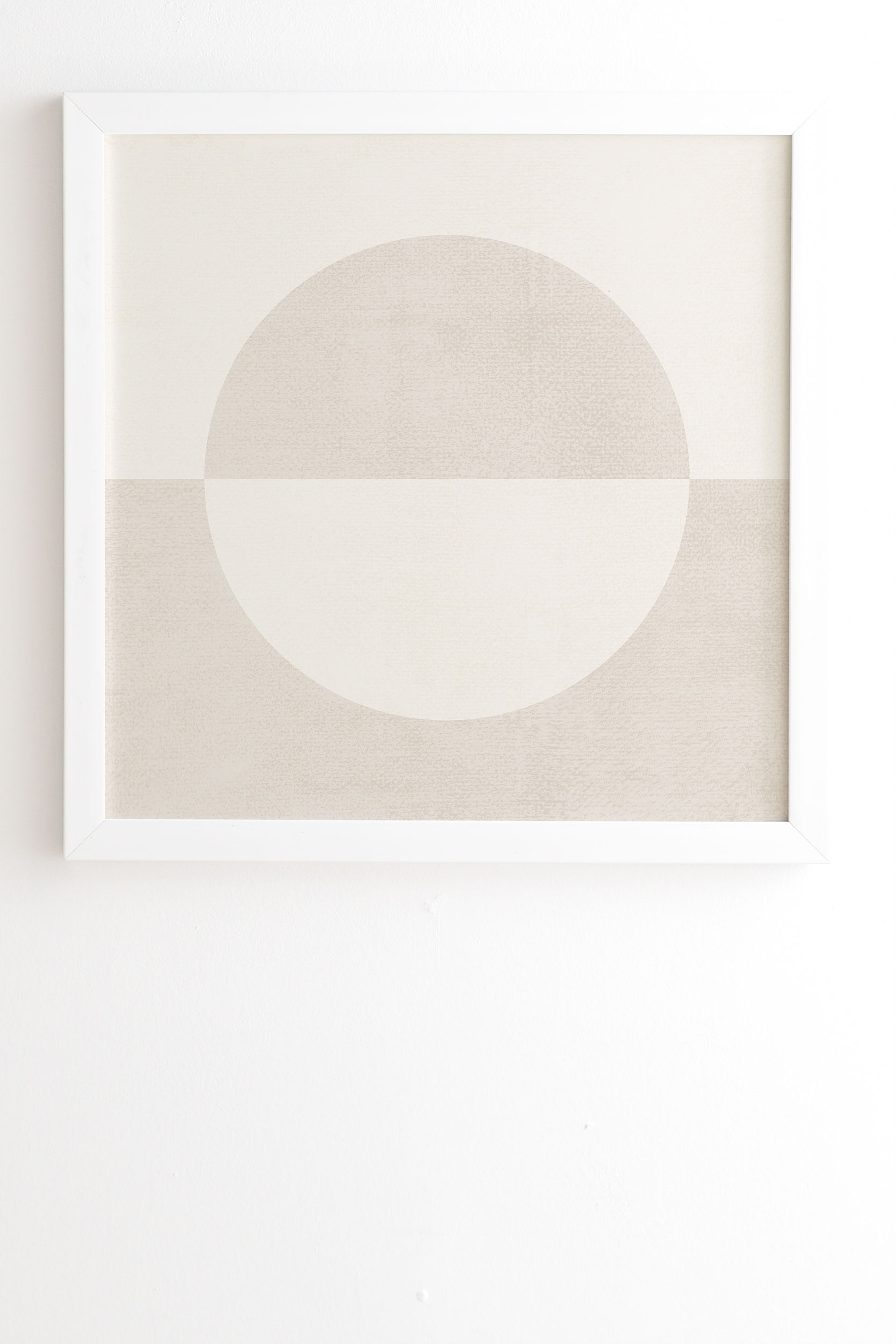 Round by almostmakesperfect - Framed Wall Art Basic White 19" x 22.4" - Image 1