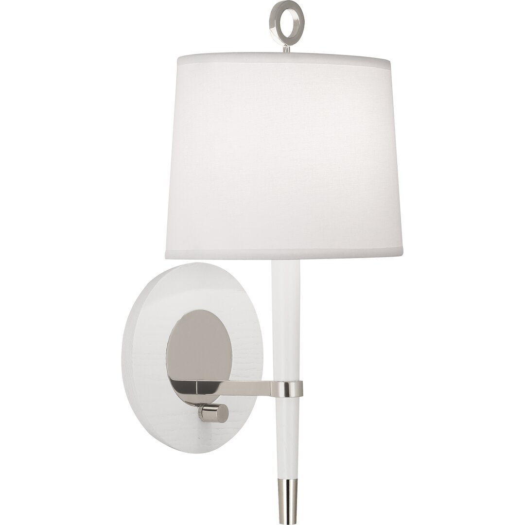 "Robert Abbey 1 - Light White Armed Sconce" - Image 0
