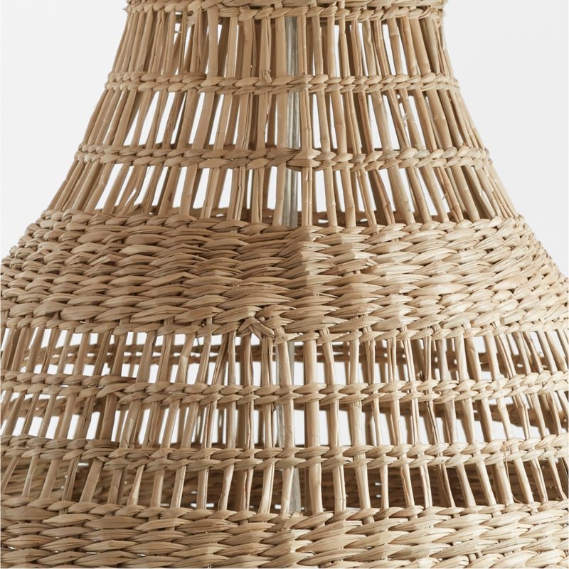 Nossa Woven Seagrass Floor Lamp 57.5" - Image 3
