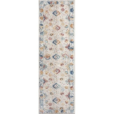 Georgette Traditional Floral Area Rug, Gray - Image 0