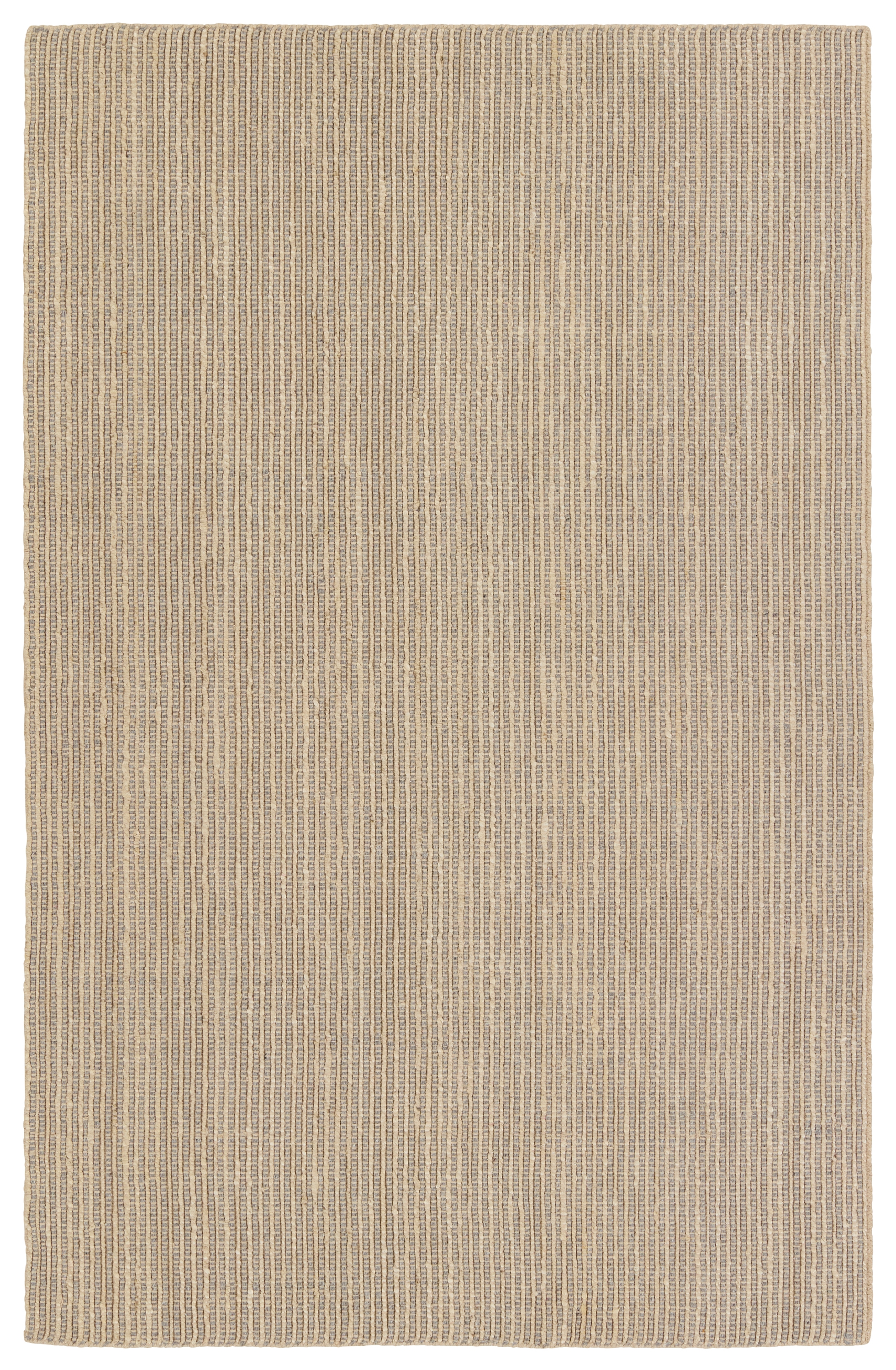 Latona Handmade Striped Gray/ Tan Area Rug (8'X10') - Image 0