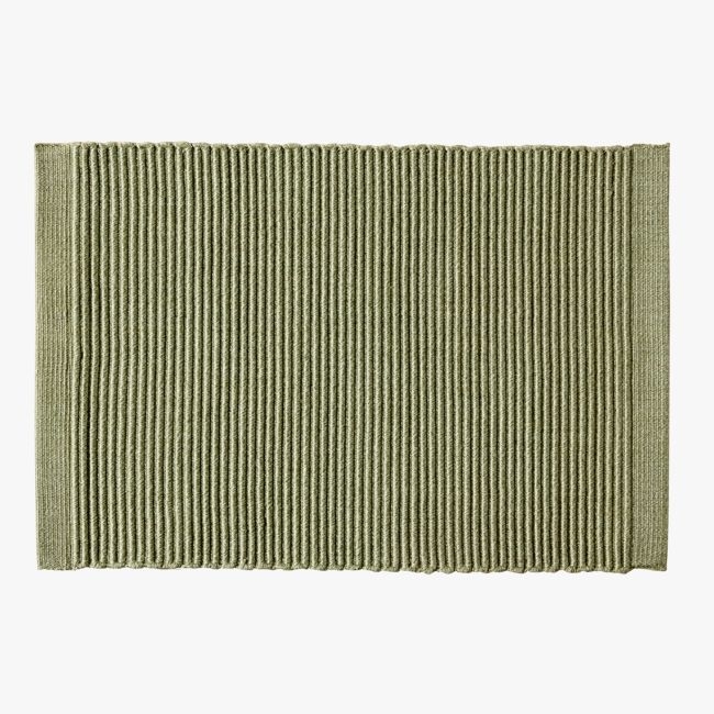 Diver Handwoven Ribbed Green Indoor/Outdoor Performance Doormat - Thumbnail 2