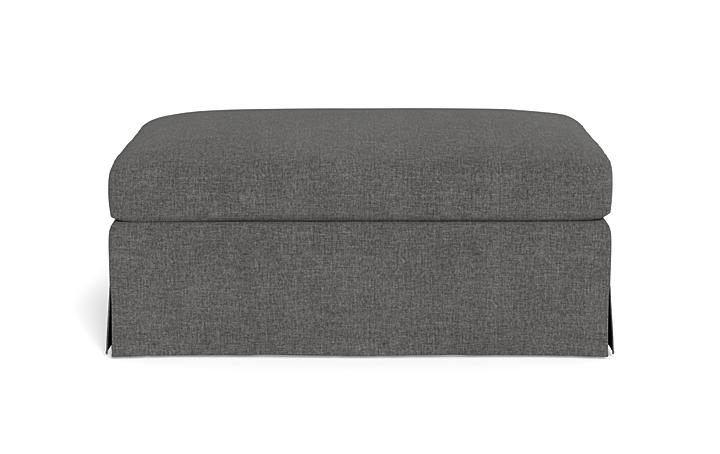 Sloan Slipcovered Ottoman - Image 0