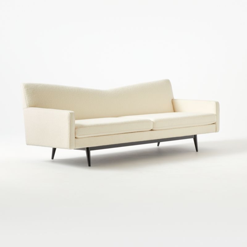 Bowtie Cream Wool Sofa Model 3127 - Image 2