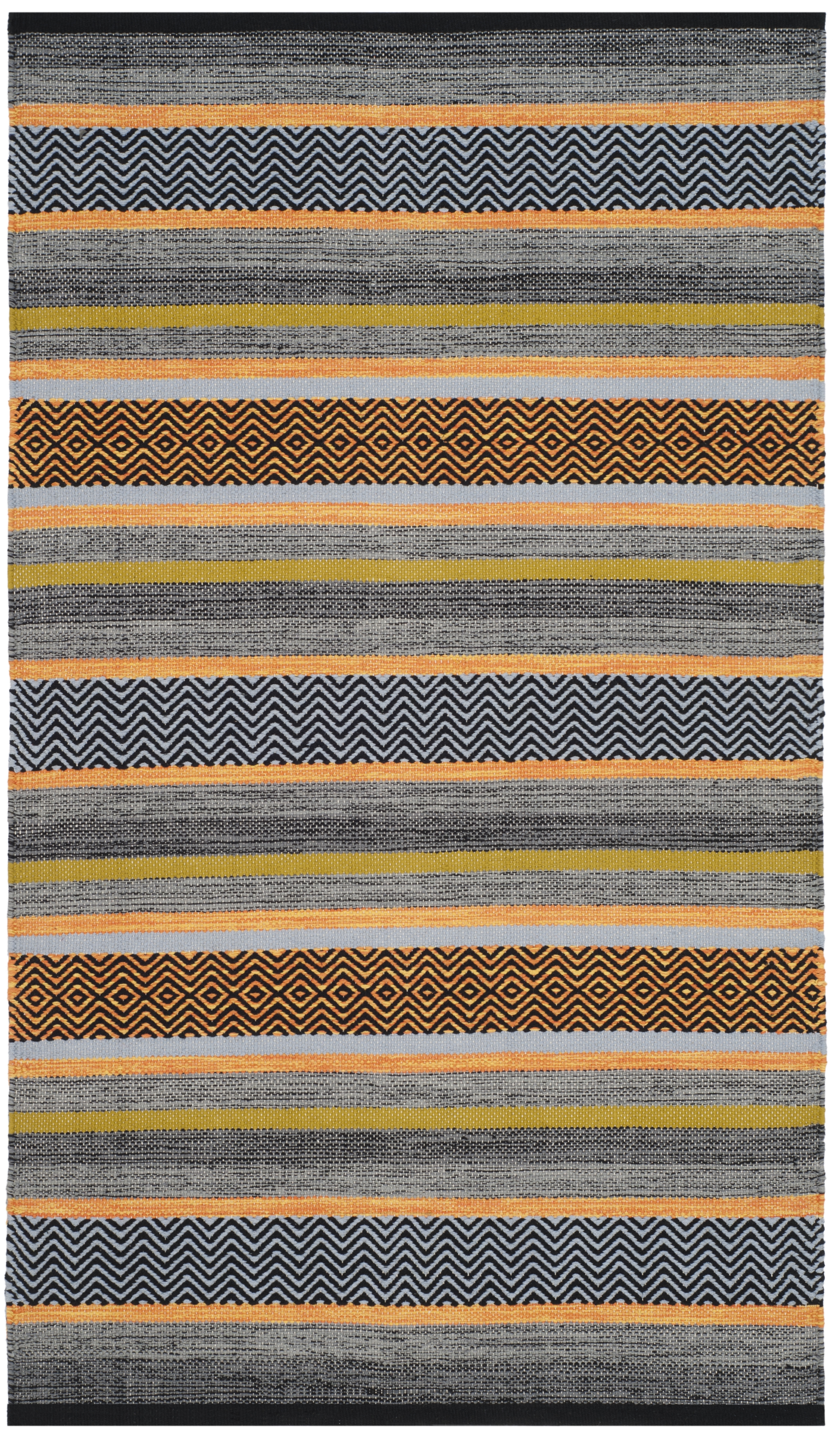 Arlo Home Hand Woven Area Rug, MTK212A, Navy/Multi,  3' X 5' - Image 0