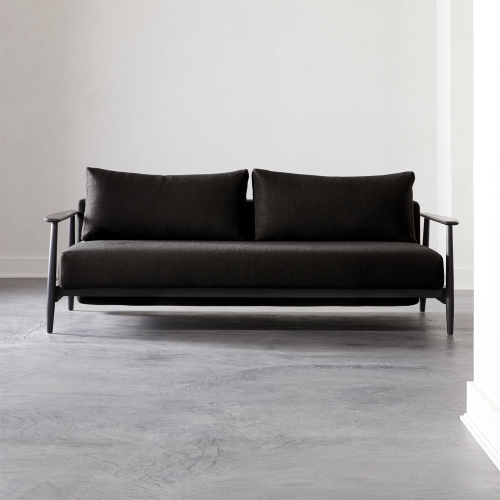 Una Black Sleeper Sofa - Image 0