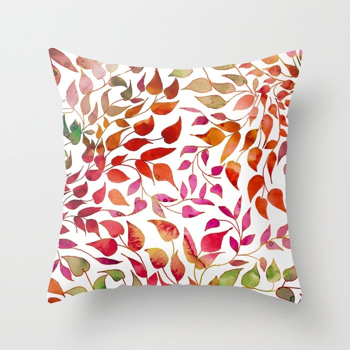 Reva Throw Pillow by 83 Oranges By Uma Gokhale - Cover (20" x 20") With Pillow Insert - Indoor Pillow - Image 0