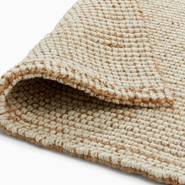 Textured Weave Wool & Jute Rug, 10x14, Natural - Image 3