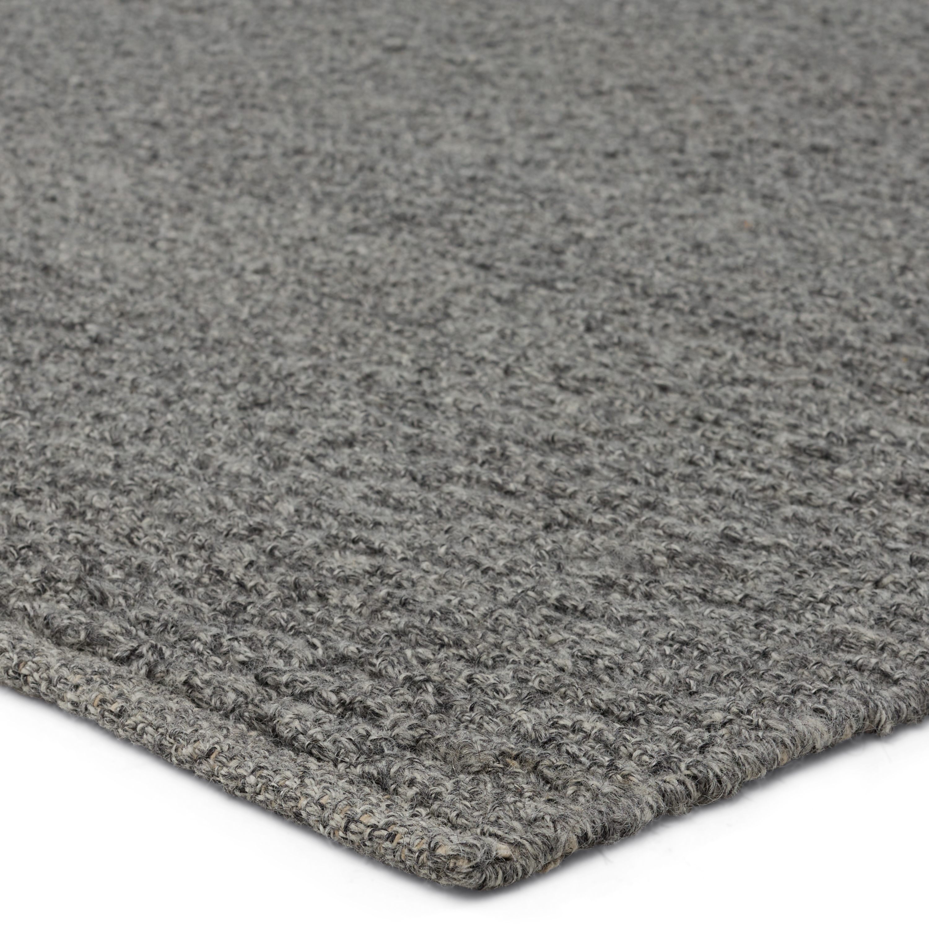 Windcroft Handmade Solid Gray Area Rug (6'X9') - Image 1