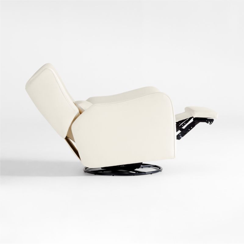 Aurora Cream Nursery Electronic Power Recliner with Night Light - Image 2