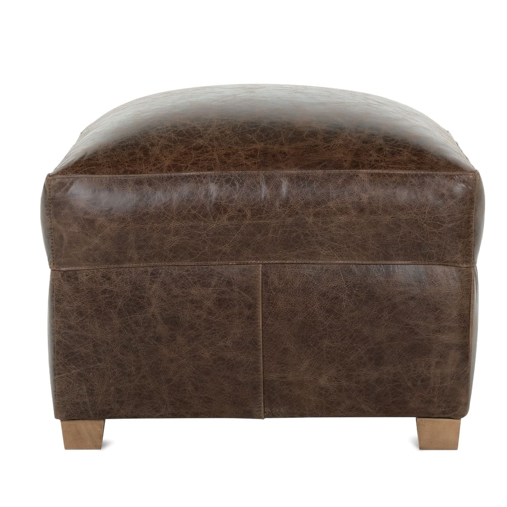 Lilah Leather Ottoman - Image 2