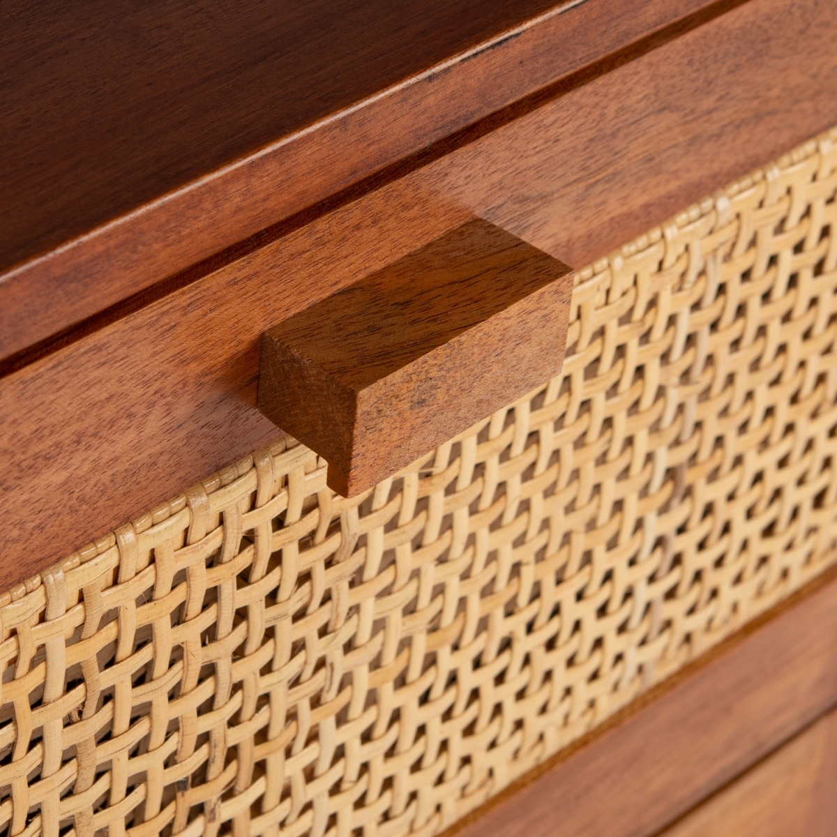 Hedwig 2 Drawer Nightstand - Natural - Safavieh - Image 3