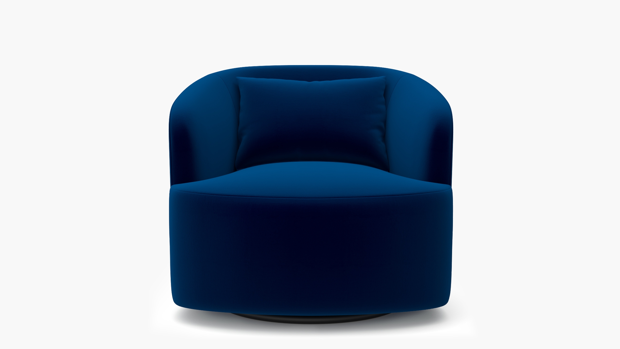 Deco Swivel Chair, Cobalt Performance Plush Velvet - Image 0