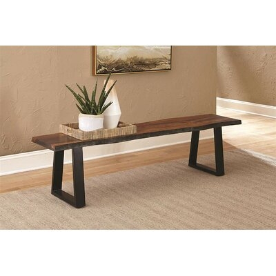 Bezout Metal and Wood Bench - Image 0