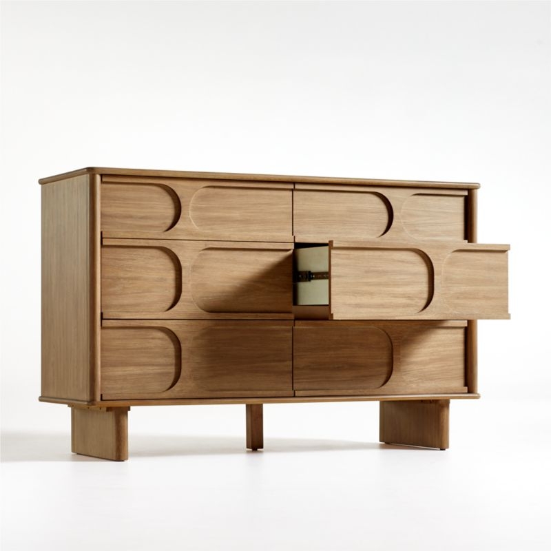 Wes 6-Drawer Wood Dresser - Image 2