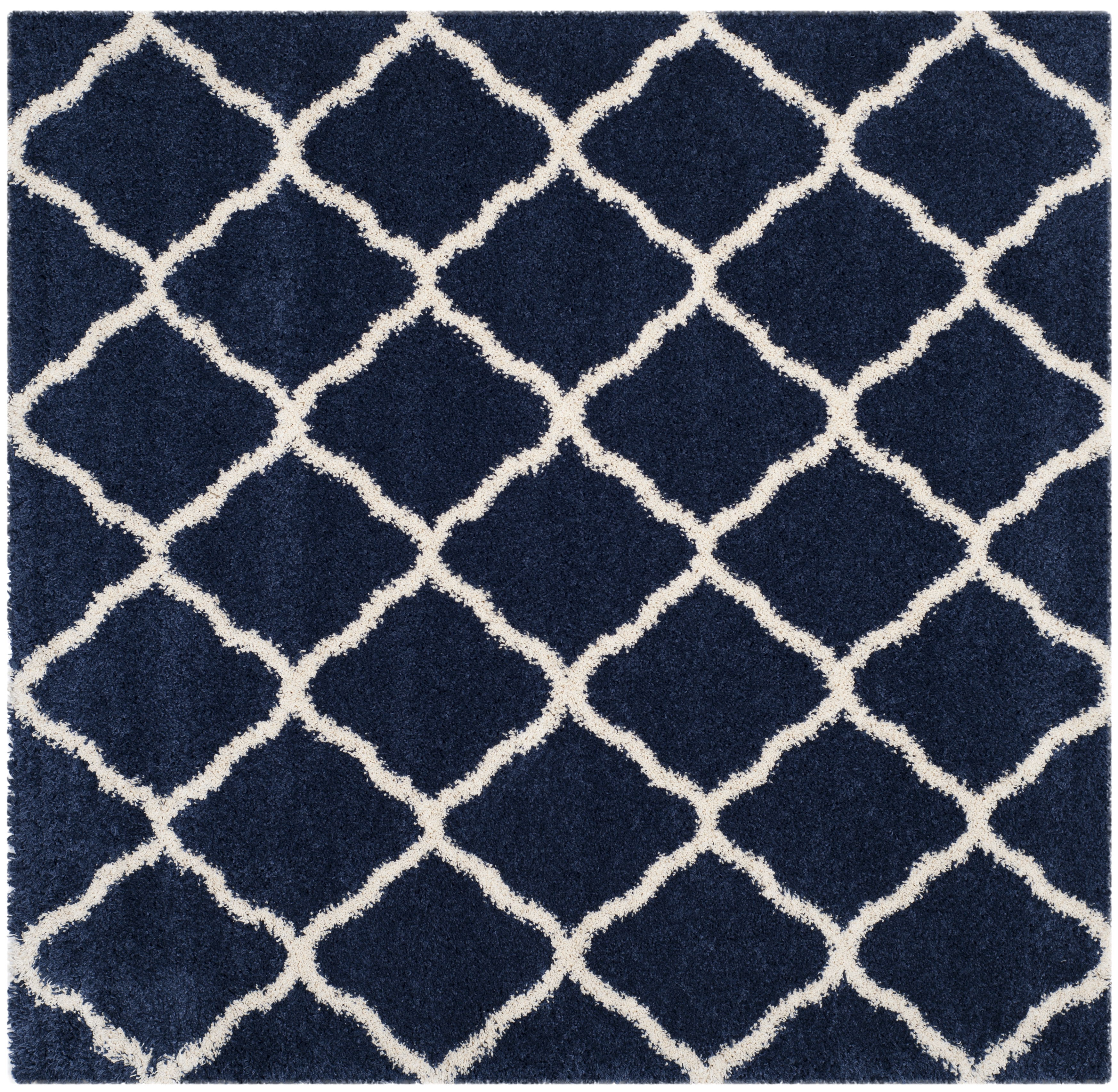 Arlo Home Woven Area Rug, SGH283C, Navy/Ivory,  7' X 7' Square - Image 0